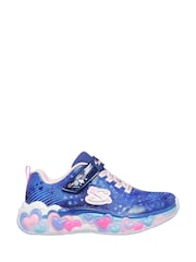 Skechers Blue Eternal Heart Lights Trainers - Image 1 of 3