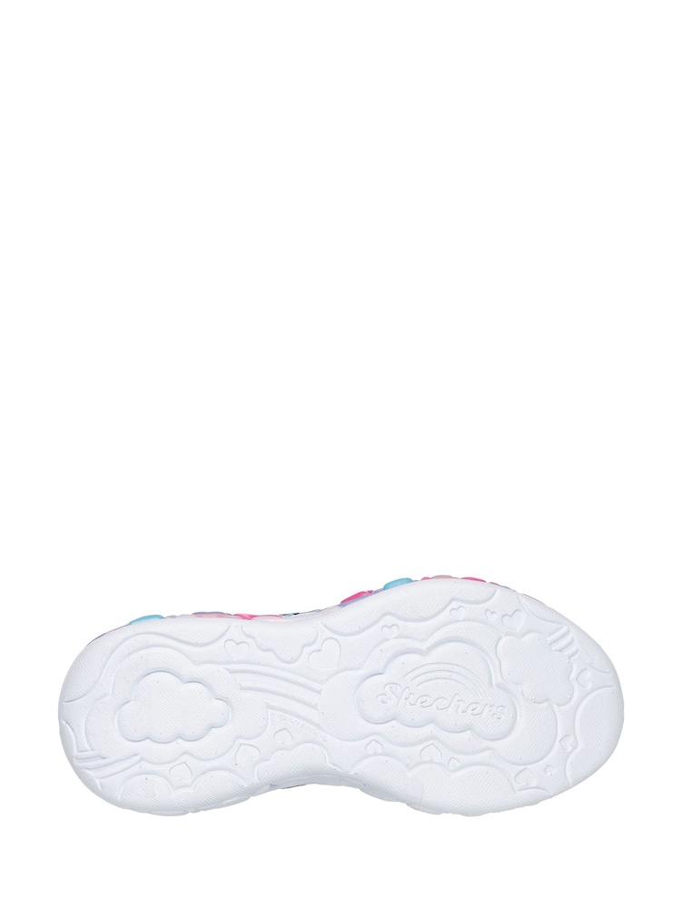 Skechers Blue Eternal Heart Lights Trainers - Image 3 of 3
