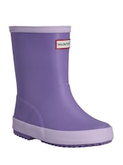 Hunter Kids Purple First Matte Boots - Image 2 of 3