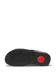 FitFlop Lulu 2 Bar Glitter Black Sandals - Image 4 of 6