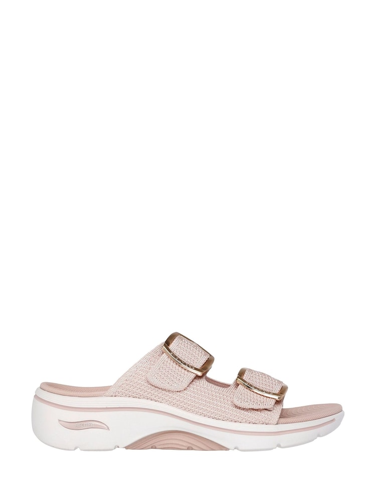 Skechers Pink Go Walk Arch Fit 2.0 Destined Sandals - Image 1 of 3