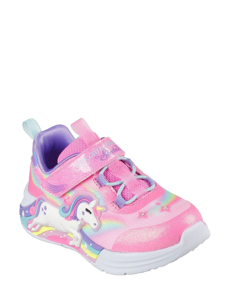 Skechers Pink Unicorn Chaser Trainers - Image 2 of 2