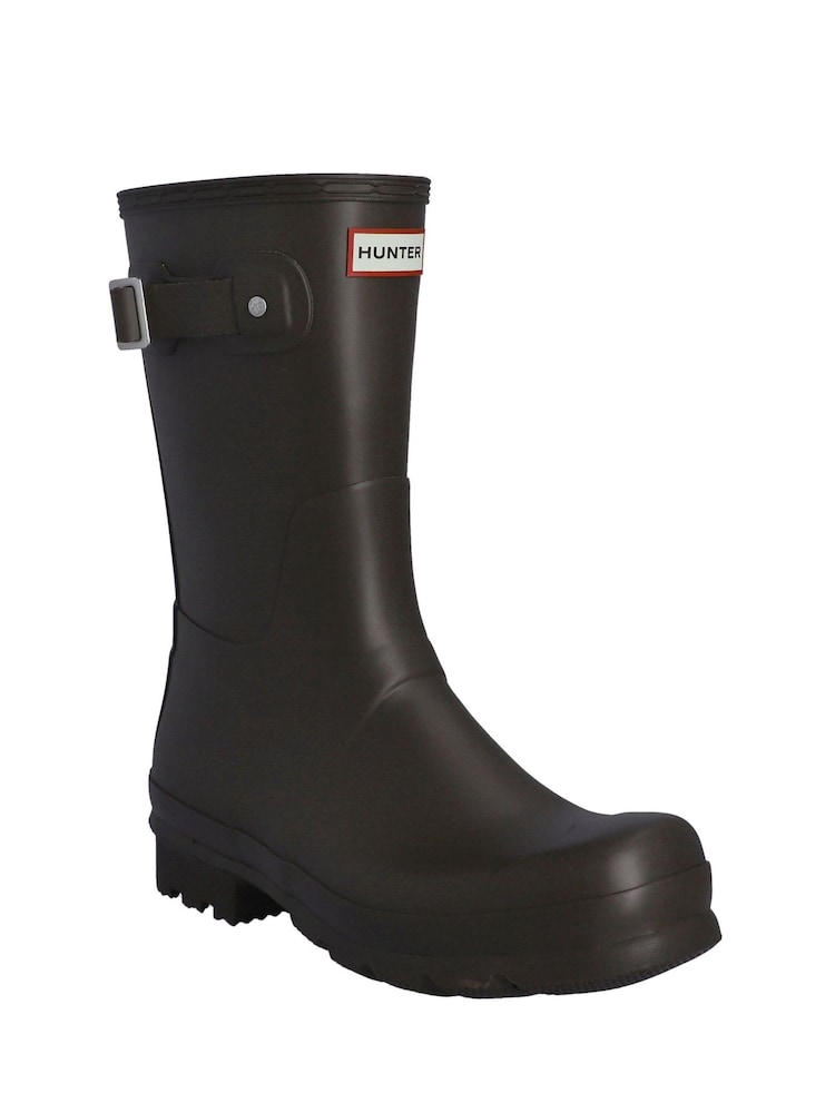 Hunter Original Short Wellington Brown Boots - Image 2 of 2