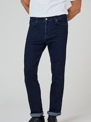 Oliver Sweeney Tapered Fit Blue Stretch Denim 100% Cotton Jeans - Image 1 of 7