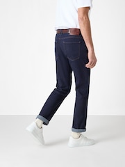 Oliver Sweeney Tapered Fit Blue Stretch Denim 100% Cotton Jeans - Image 2 of 7