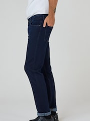 Oliver Sweeney Tapered Fit Blue Stretch Denim 100% Cotton Jeans - Image 3 of 7