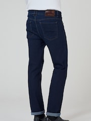 Oliver Sweeney Tapered Fit Blue Stretch Denim 100% Cotton Jeans - Image 4 of 7