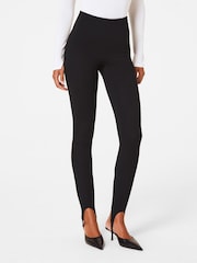 SPANX Smooth™ Ponte Stirrup Black Leggings - Image 1 of 4