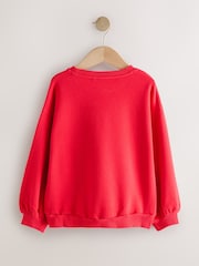 Red Tis the Season Festive Icons Christmas Jumper Sweatshirt (3-16yrs) - Image 2 of 5