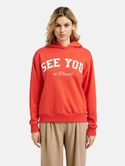 Smith & Soul Red Oversized College Hoodie - Image 2 of 5