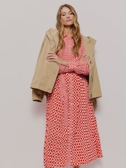 Smith & Soul Pink Printed Plisse Dress - Image 1 of 5