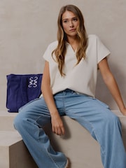Smith & Soul White Knitted Slipover - Image 1 of 5
