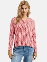 Smith & Soul Red And Pink Printed Blouse - Image 2 of 4