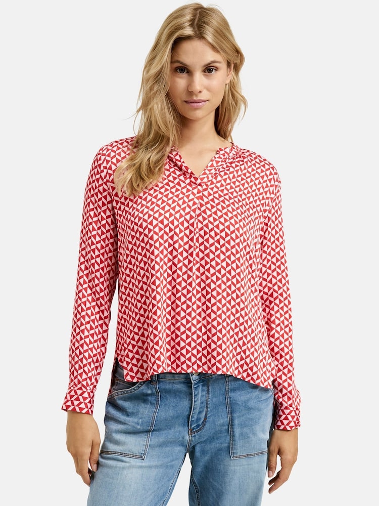 Smith & Soul Red And Pink Printed Blouse - Image 2 of 4