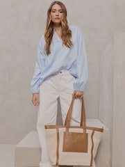 Smith & Soul Off White Wide Leg Jeans - Image 2 of 6