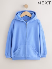Blue Zip Through Hoodie (3-16yrs) - Image 3 of 4
