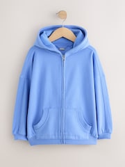 Blue Zip Through Hoodie (3-16yrs) - Image 4 of 4