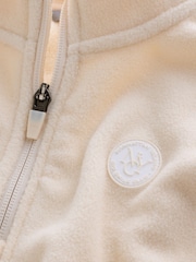 Ecru Off White Fleece Half Zip Top and Joggers Set (3mths-7yrs) - Image 4 of 4