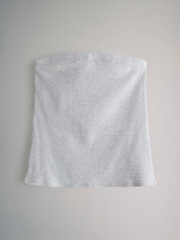 The Set White/Black/Light Grey Marl/Chocolate Brown/Stripe 5 Pack Ribbed Bandeau Tops - Image 4 of 8