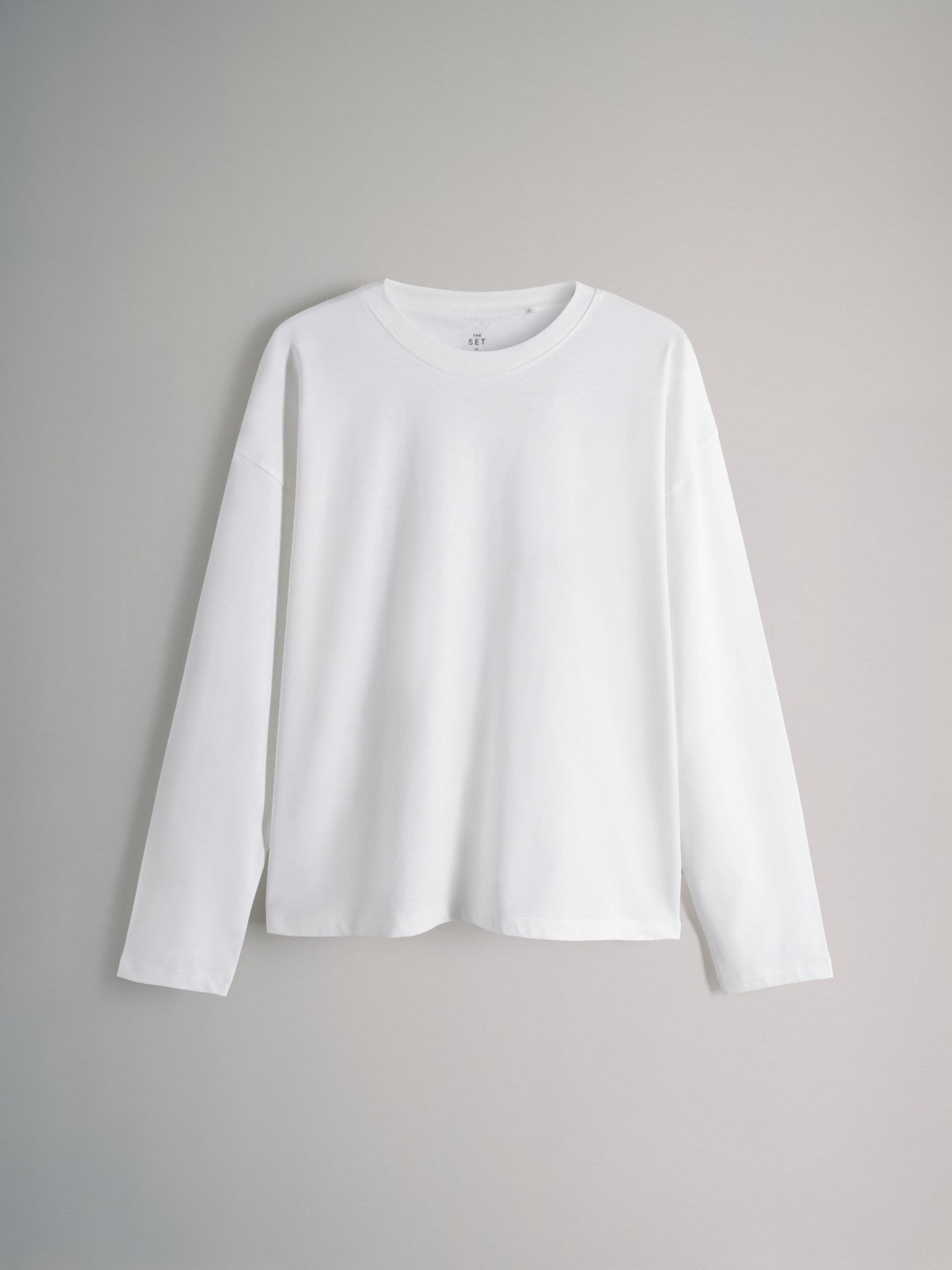 Buy The Set 5 Pack 100% Cotton Relaxed Long Sleeve T-Shirts Navy