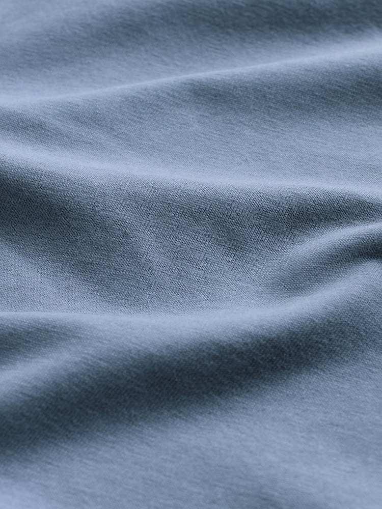 The Set Chocolate Brown/Stripe/Light Blue/White 4 Pack Short Sleeved Relaxed T-Shirts - Image 6 of 7