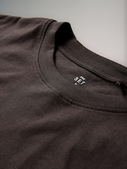 The Set Chocolate Brown/Berry/Mid Pink/Stripe/Cream 5 Pack Long Sleeved Relaxed T-Shirts - Image 7 of 8