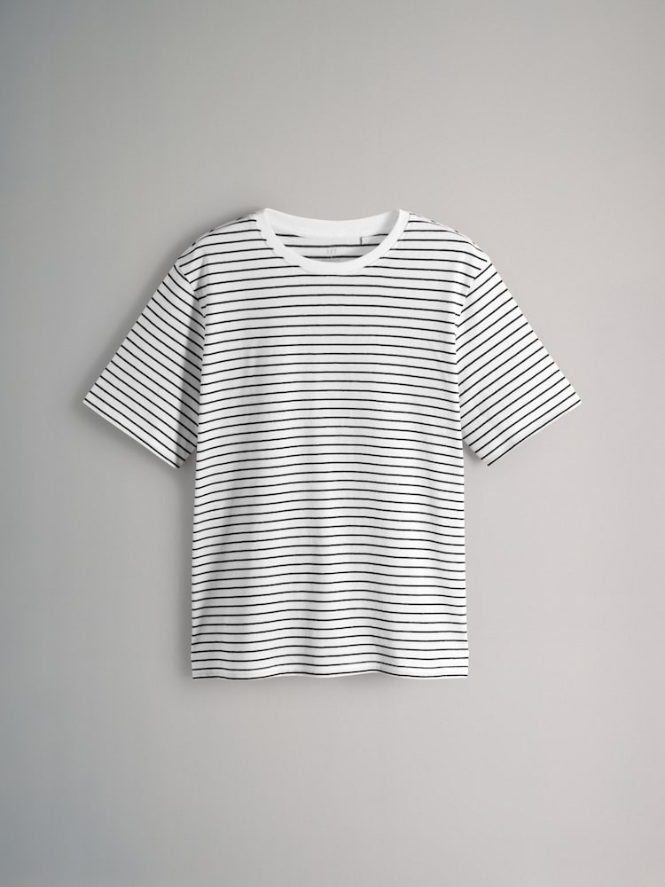 Black/Neutral/Blush Pink/Cream/Stripe - Pacote de camisetas relaxantes The Set 5 - Imagem 2 de 8