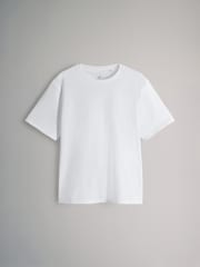 The Set White/Stripe/Khaki/Light Khaki 4 Pack Short Sleeved Relaxed T-Shirts - Image 2 of 7