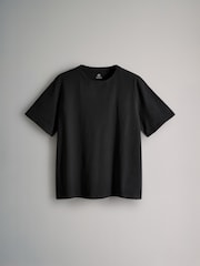 The Set Black/Dark Red/Warm Stone/Cream 4 Pack Relaxed Short Sleeve T-Shirts - Image 3 of 7