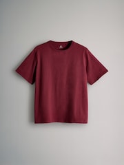 The Set Black/Dark Red/Warm Stone/Cream 4 Pack Relaxed Short Sleeve T-Shirts - Image 4 of 7
