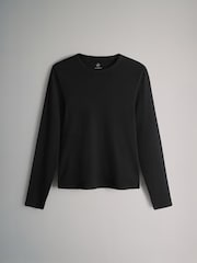 The Set Black/Chocolate Brown/Taupe Brown/Nude/White 5 Pack Long Sleeve Rib T-Shirts - Image 6 of 8