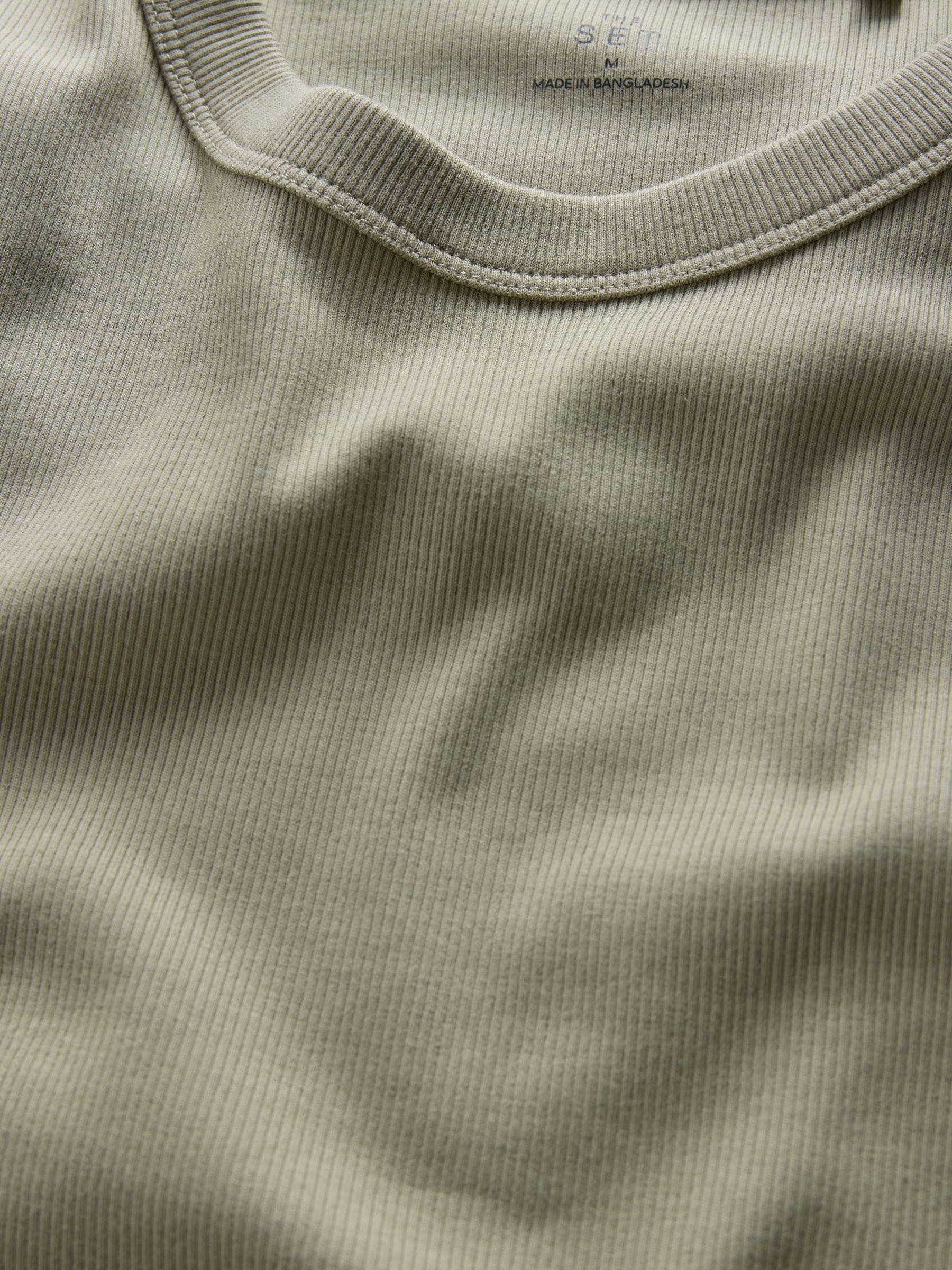 Lot De 4 T-shirts Femme à Manches Longues Côtelés - Couleurs Assorties - Taille L - 12