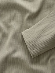 The Set Black/Berry/Khaki/Neutral 4 Pack Long Sleeve Ribbed T-Shirts - Image 7 of 7