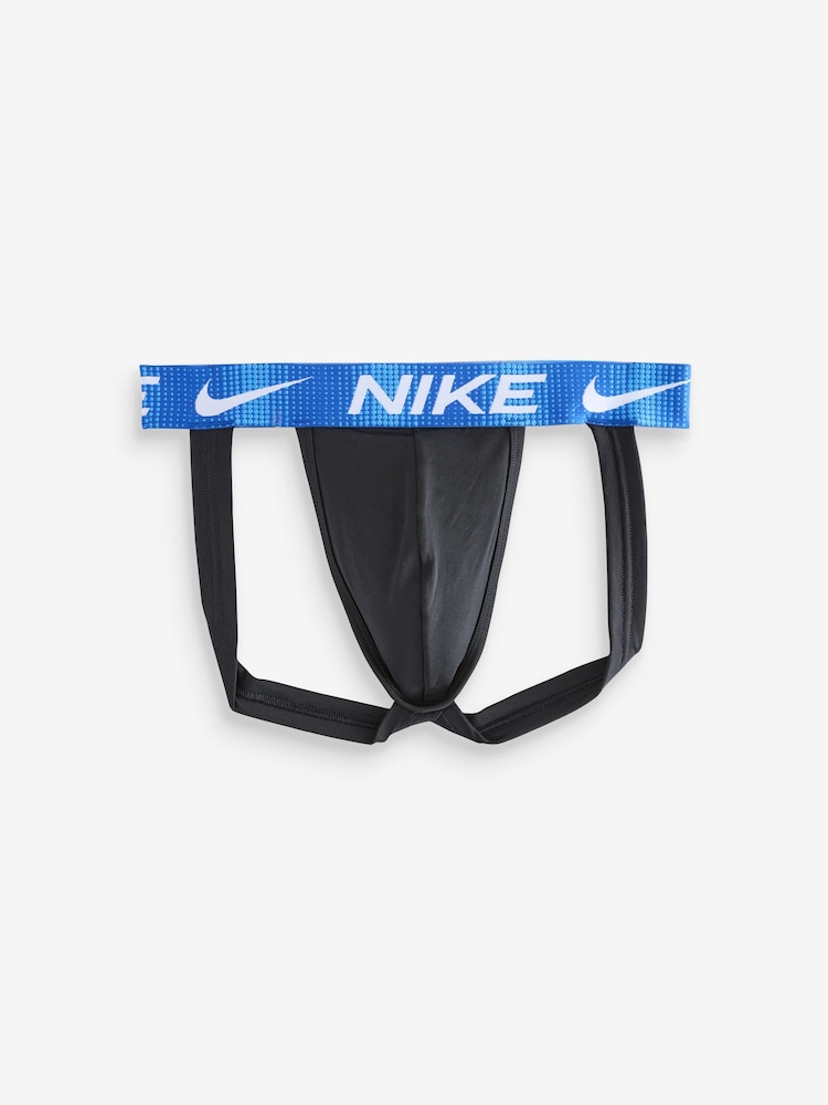 Nike Black Jock Strap Briefs 3 Pack - Image 3 of 4