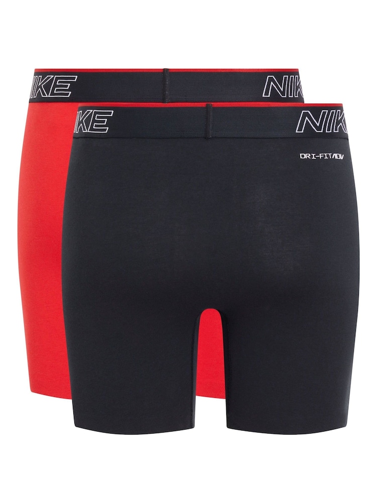 Nike Red Boxer Briefs 2 Pack - Image 2 of 3 Nike Red Boxer Briefs 2 Pack - Image 2 of 3