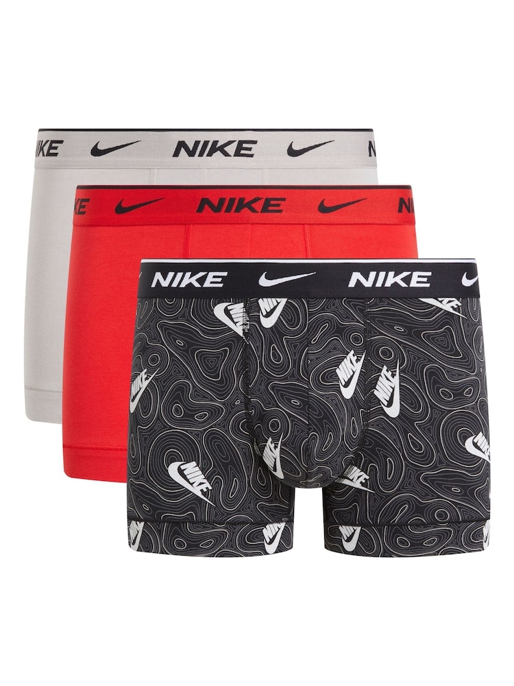 Nike Grey Trunks 3 Pack - Image 1 of 3