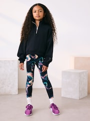 Black Zip Neck Sweatshirt (3-16yrs) - Image 2 of 9