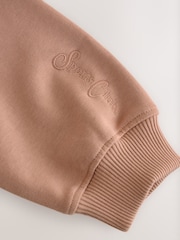 Mocha Brown Zip Neck Sweatshirt (3-16yrs) - Image 7 of 8