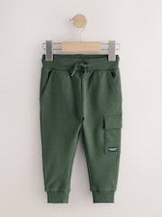 Black/Grey Marl/Tan Brown Skinny Fit Joggers 5 Pack (3mths-7yrs) - Image 4 of 9