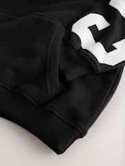 Black Slogan Hoodie (3-16yrs) - Image 6 of 7