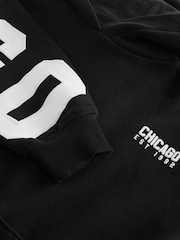 Black Slogan Hoodie (3-16yrs) - Image 7 of 7