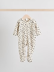 Neutral Baby Micro Fleece Two Way Zip Sleepsuits 2 Pack - Image 3 of 13