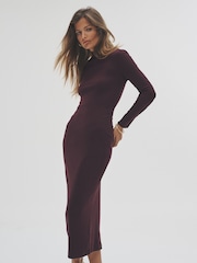 The Set Multi 3 Pack Long Sleeved Ribbed Roll Neck Dresses - Image 1 of 11