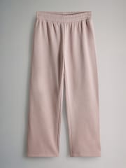 The Set Taupe Brown 2 Pack Half Zip Funnel Neck Sweatshirt and Wide Leg Joggers Set - Image 3 of 5