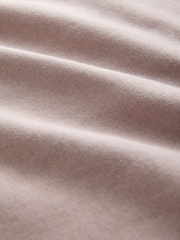 The Set Taupe Brown 2 Pack Half Zip Funnel Neck Sweatshirt and Wide Leg Joggers Set - Image 5 of 5