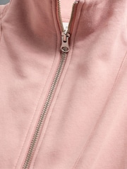 The Set Taupe Brown/Pink/Grey Marl 3 Pack Half Zip Funnel Neck Sweatshirts - Image 5 of 6