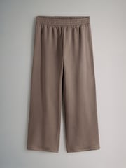 The Set Taupe Brown/Pink/Grey Marl 3 Pack Wide Leg Joggers - Image 3 of 6