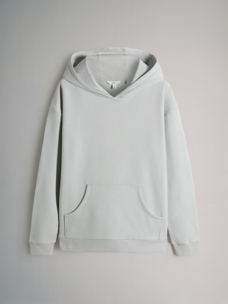 The Set Charcoal Grey/Light Grey 2 Pack Relaxed Hoodie - Image 2 of 5