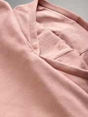 The Set Chocolate Brown/Pink 2 Pack Relaxed Hoodie - Image 4 of 5