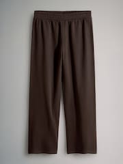 The Set Brown 2 Pack Half Zip Funnel Neck Sweatshirts and Wide Leg Joggers Set - Image 3 of 5
